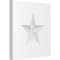 Ekena Millwork Standard Sedgwick Star Rosette With Square Edge, 6"W x 6"H x 1/2"P ROSP060X060X050SDG06 - alternate 1